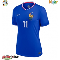 Camiseta Francia Ousmane Dembele #11 Primera Equipación para mujer Eurocopa 2024 manga corta